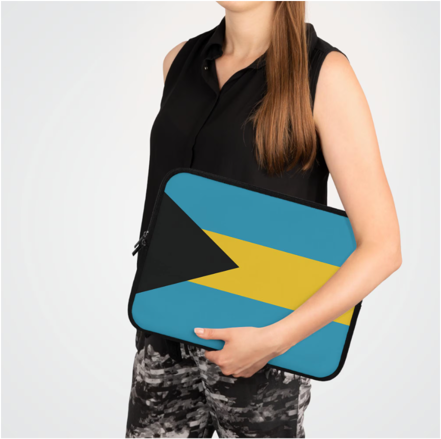 Bahamas Flag Laptop Sleeve Case